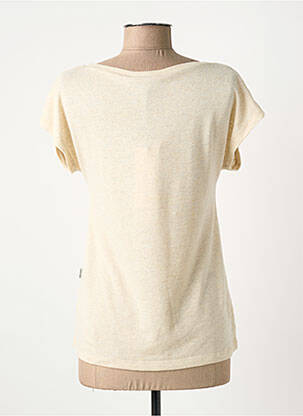 T-shirt sérigraphie avec strass manches courtes beige ANANKE femme