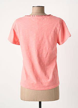T-shirt col v manches courtes rose ANANKE femme