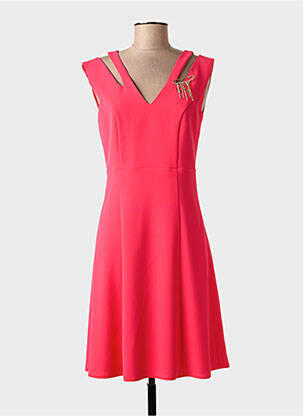 Robe mi-longue rose LINEA RAFFAELLI femme
