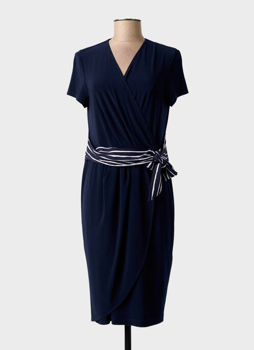 Robe mi-longue manches courtes manches courtes bleu JOSEPH RIBKOFF femme