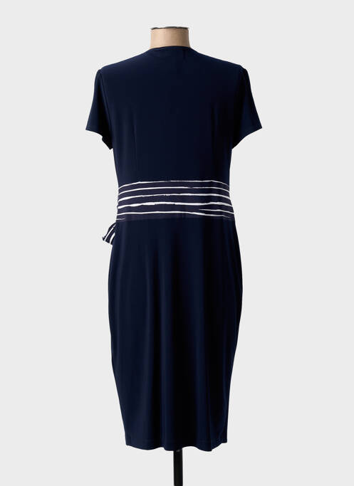 Robe mi-longue manches courtes manches courtes bleu JOSEPH RIBKOFF femme