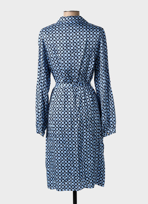 Robe mi-longue imprimé fantaisie manches longues bleu GERRY WEBER femme