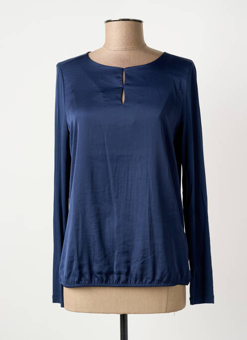 Top col rond manches longues bleu GERRY WEBER femme
