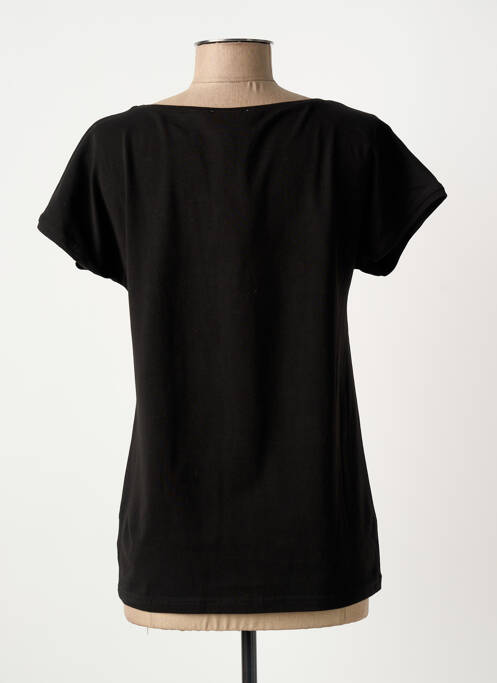 T-shirt sérigraphie manches courtes noir KARIN HERTZ femme