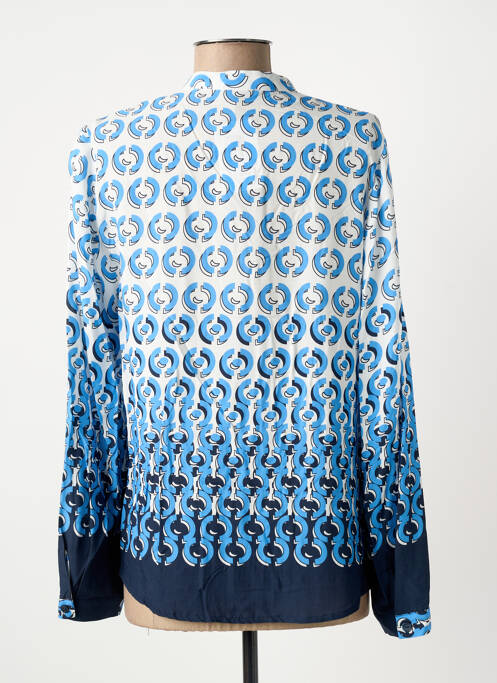 Blouse imprimé fantaisie manches longues bleu SOMMERMANN femme