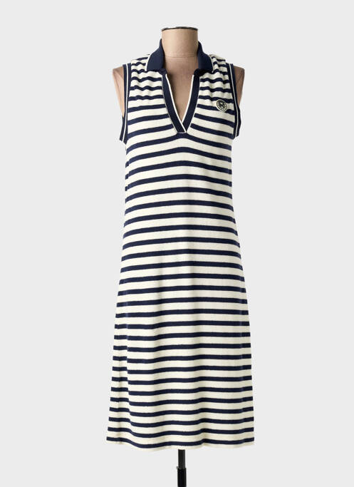 Robe mi-longue bleu ANANKE femme