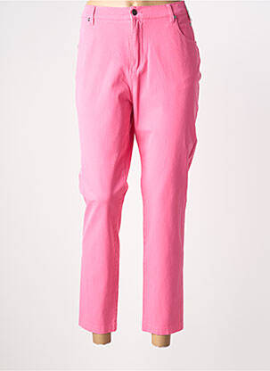 Pantalon 7/8 stretch taille normale rose MARBLE femme
