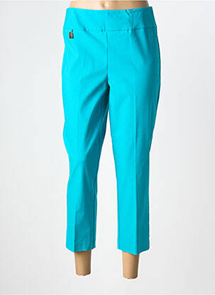Pantalon 7/8 stretch taille normale bleu JOSEPH RIBKOFF femme