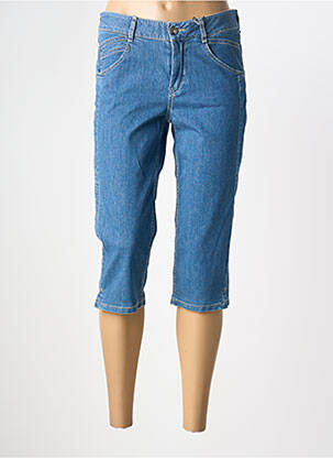Pantacourt stretch taille normale bleu GARDEUR femme