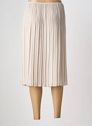 Jupe mi-longue coupe droite beige SOMMERMANN femme