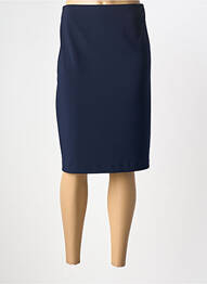 Jupe mi-longue coupe droite bleu JOSEPH RIBKOFF femme