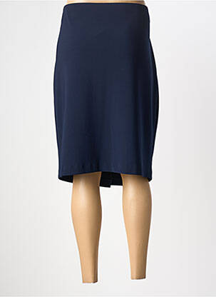 Jupe mi-longue coupe droite bleu JOSEPH RIBKOFF femme