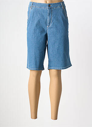 Bermuda coupe droite taille normale bleu GARDEUR femme