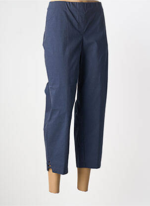 Pantalon 7/8 bleu ADELINA BY SCHEITER femme