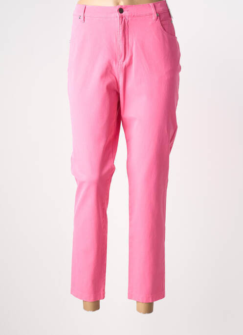 Pantalon 7/8 stretch taille normale rose MARBLE femme