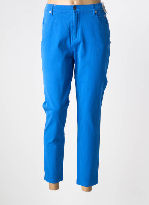 Pantalon 7/8 stretch taille normale bleu MARBLE femme