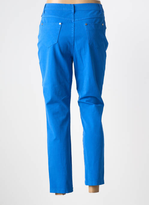 Pantalon 7/8 stretch taille normale bleu MARBLE femme