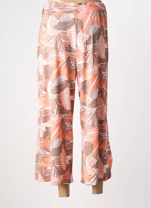 Pantacourt coupe droite taille normale orange MARBLE femme