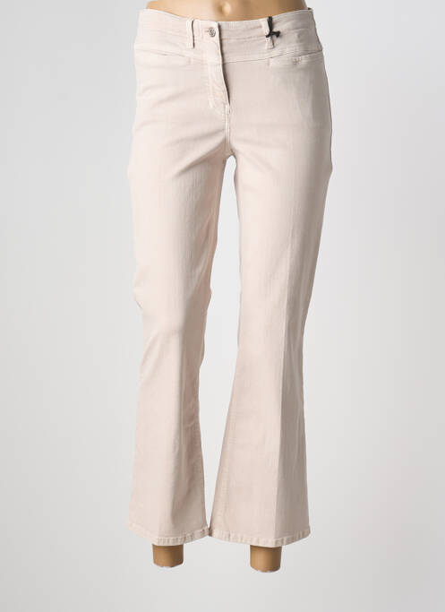 Pantalon 7/8 stretch taille normale beige GERRY WEBER femme
