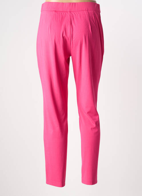 Pantalon droit stretch taille normale rose ADELINA BY SCHEITER femme