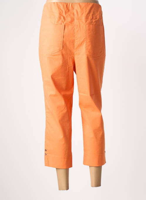Pantacourt stretch taille normale orange ADELINA BY SCHEITER femme