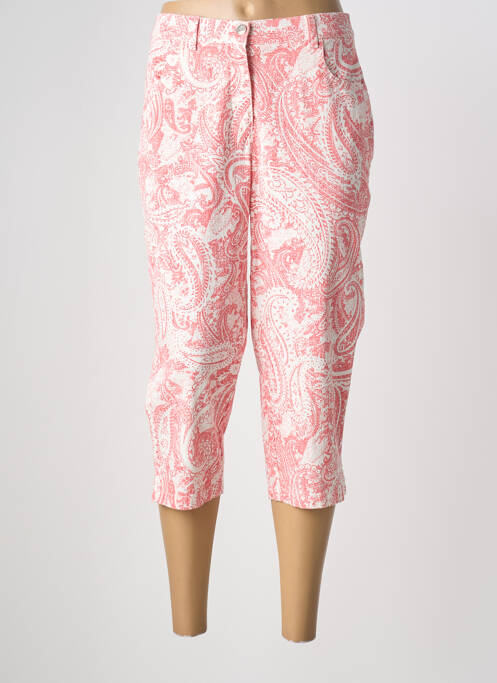 Pantacourt coupe droite taille normale blanc ADELINA BY SCHEITER femme