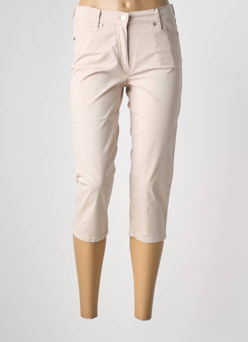 Pantacourt stretch taille normale beige GARDEUR femme