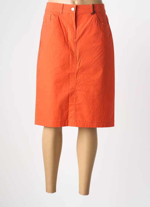 Jupe mi-longue stretch orange GERRY WEBER femme