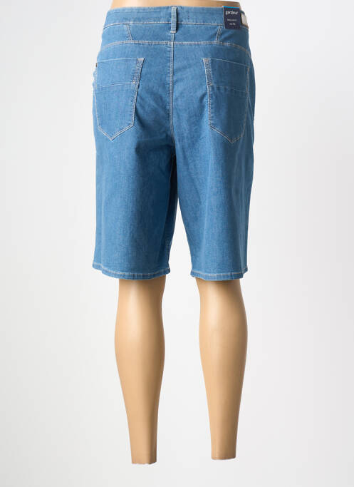 Bermuda coupe droite taille normale bleu GARDEUR femme