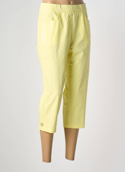 Pantacourt jaune ADELINA BY SCHEITER femme