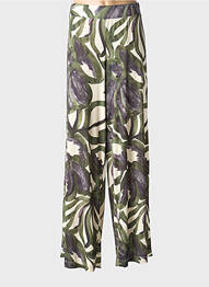 Pantalon droit stretch taille normale vert DIANA GALLESI femme