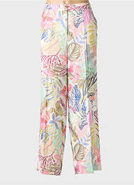 Pantalon large fermeture zippée sous rabat boutonné taille normale rose GERRY WEBER femme