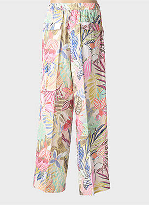 Pantalon large tissage popeline taille normale rose GERRY WEBER femme