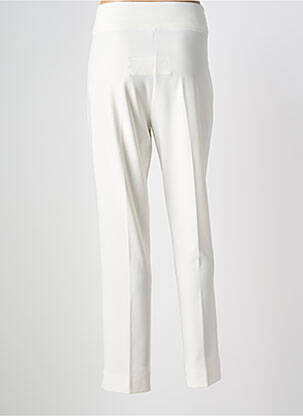 Pantalon droit stretch taille normale blanc FUEGO WOMAN femme