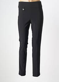 Pantalon droit stretch taille normale noir FUEGO WOMAN femme