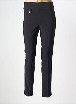 Pantalon droit stretch taille normale noir FUEGO WOMAN femme