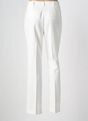 Pantalon droit stretch taille normale blanc BASLER femme