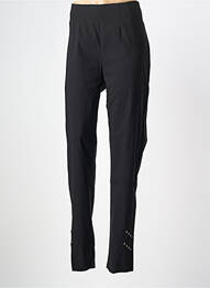 Pantalon droit stretch taille normale noir CHALOU femme