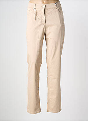 Pantalon droit stretch taille normale beige GERRY WEBER femme
