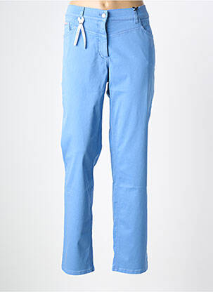 Pantalon droit stretch taille normale bleu GERRY WEBER femme