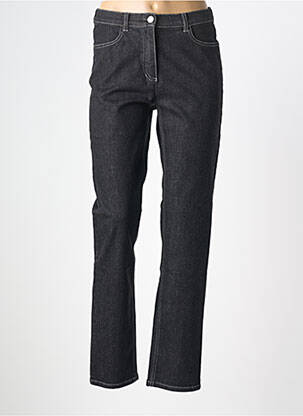 Jeans coupe droite stretch taille normale noir ADELINA BY SCHEITER femme