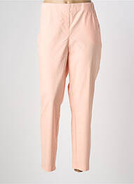 Pantalon droit stretch taille normale rose ADELINA BY SCHEITER femme