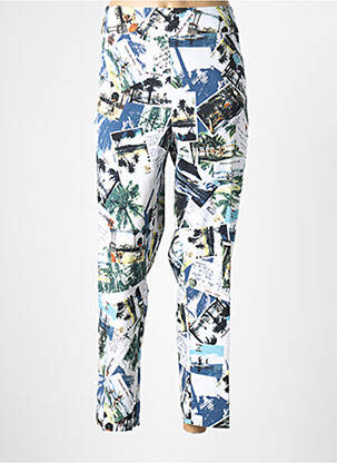 Pantalon droit stretch taille normale blanc JOSEPH RIBKOFF femme