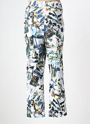 Pantalon droit stretch taille normale blanc JOSEPH RIBKOFF femme