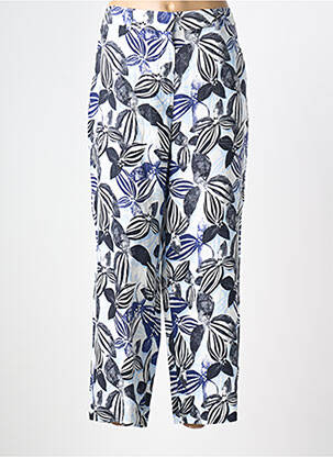 Pantalon droit fermeture zippée sous rabat boutonné taille normale bleu GERRY WEBER femme