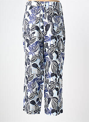 Pantalon droit fermeture zippée sous rabat boutonné taille normale bleu GERRY WEBER femme