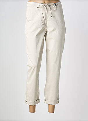 Pantalon 7/8 stretch taille normale beige GERRY WEBER femme