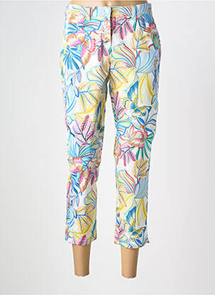 Pantacourt bleu ADELINA BY SCHEITER femme