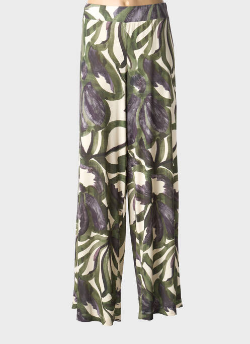 Pantalon droit stretch taille normale vert DIANA GALLESI femme