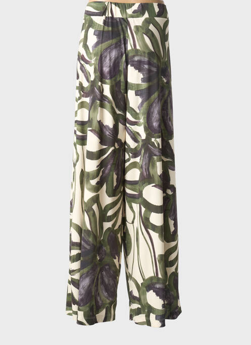 Pantalon droit stretch taille normale vert DIANA GALLESI femme